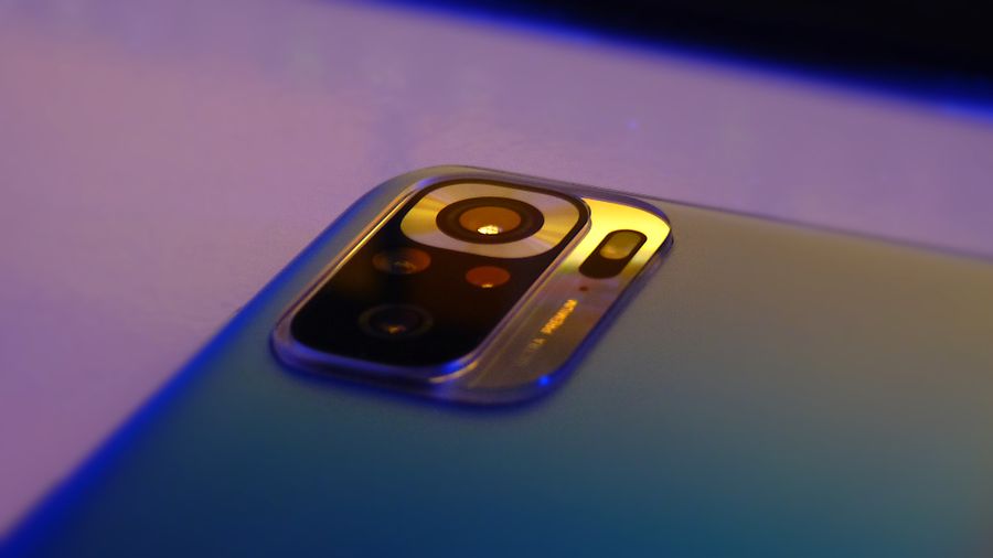 back camera of a smartphone in close up photography