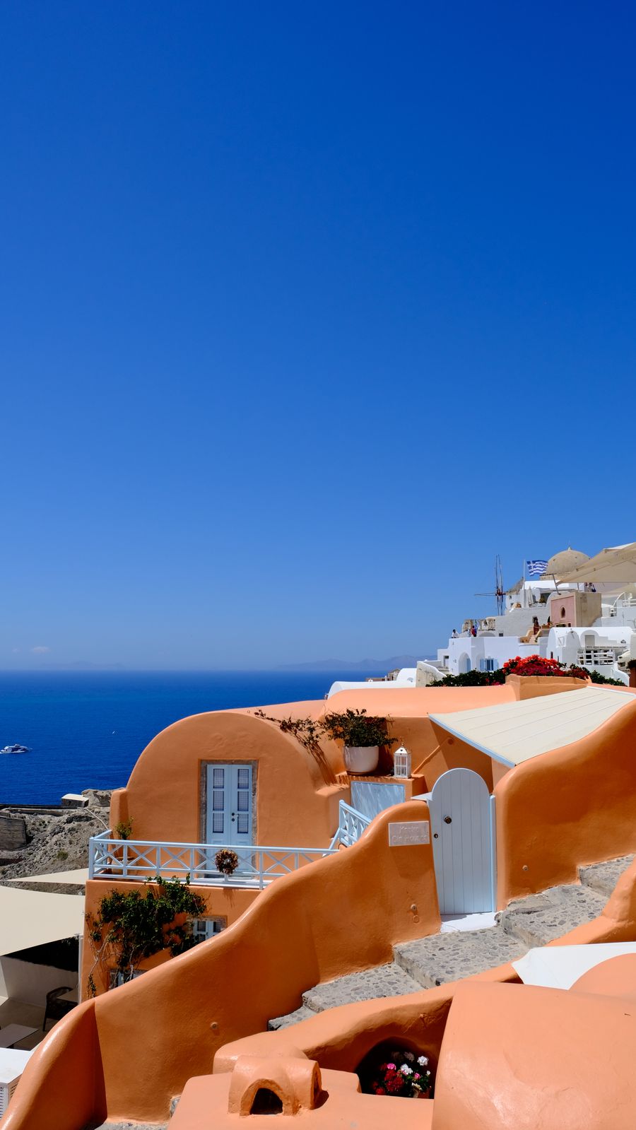 picturesque view of santorini s iconic architecture