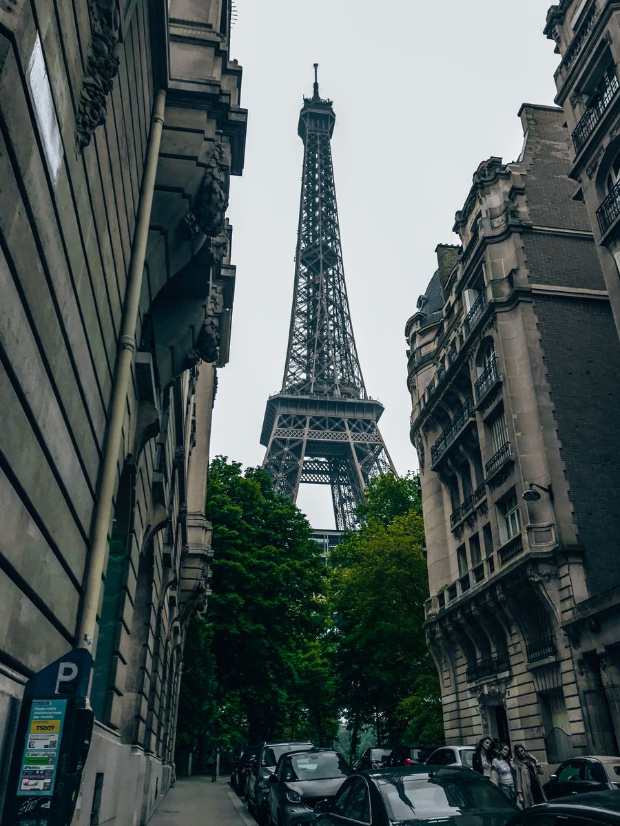 view of the eifel tower from the street — Am I Roaming? computes the moment you submit — no queues, no waiting room.
