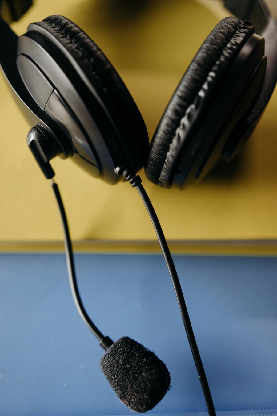 a close up shot of a headset